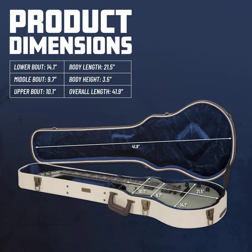 Vista 6 de Gator Cases Journeyman Series Deluxe Wood Case for Resonator Style Acoustic Guitars