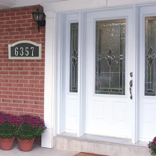 Vista 4 de Distinctions Níquel, 1 Hillman 843281 - Dirección autoadhesiva de 4 pulgadas, cepillado, número