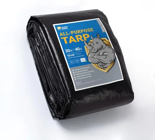 Vista 98 de GUARD SHIELD - Lona resistente, impermeable, de polietileno, gruesa, resistente a los rayos ultravioleta, con ojales, para exteriores, 6 x 8 pies