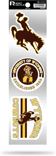 Vista 45 de NCAA - Juego de calcomanías retro Spirit de 3 piezas