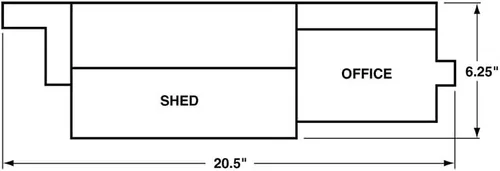 Vista 2 de Walthers Cornerstone Ferrocarril modelo a escala HO de la terminal 933-3009 del flete de la calle del agua - Kit de estructura