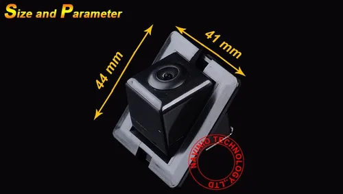 Vista 3 de Cámara de respaldo impermeable Color Cámara de visión trasera del coche Ángulo de visión de 170 grados Cámara original del agujero con visión