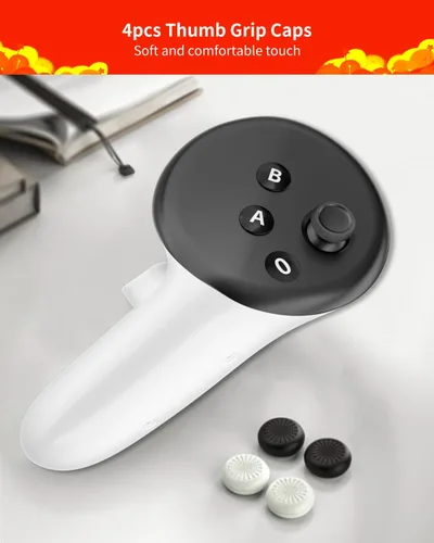 Vista 6 de Kit de repuesto 13 en 1 para controlador Meta Quest 3, kit de reparación para controlador Oculus Quest 3, accesorios Quest 3 con joysticks