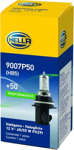 Vista 9 de HELLA 9007TB Twin Blister - Bombilla halógena estándar, 12 V, 65/55 W, paquete de 2