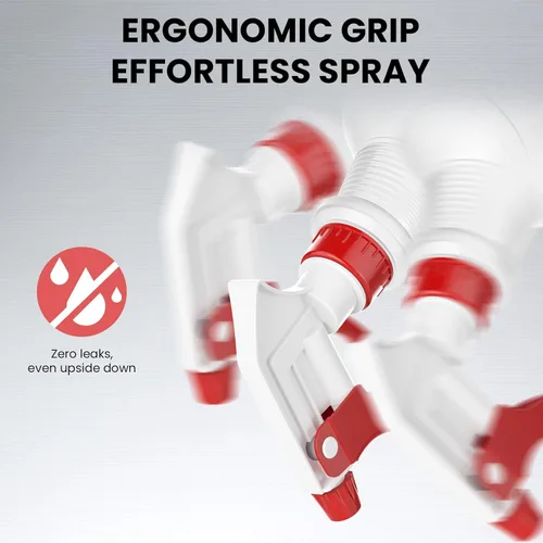 Vista 4 de LiBa Botellas pulverizadoras (paquete de 4, 16 onzas), botellas de spray vacías recargables para soluciones de limpieza, spray para el cabello