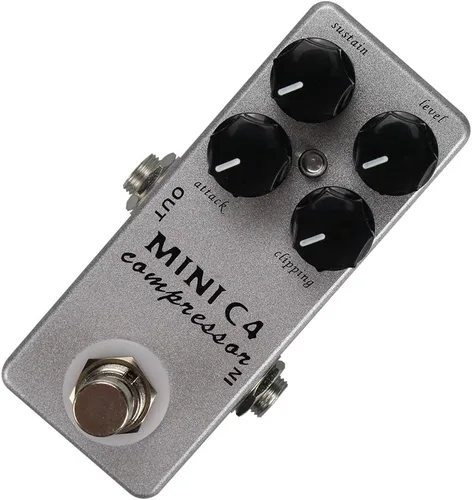 Vista 7 de MOSKYAudio Mini C4 Compresor Pedal de Efecto Guitarra Metal Shell Pedal Efectos True Bypass