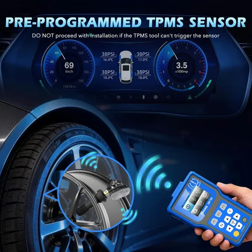 Vista 7 de RENECTIV Sensor GM TPMS, sensor de sistema de monitoreo de presión de neumáticos (TPMS) apto para Buick Cadillac Chevrolet GMC Pontiac