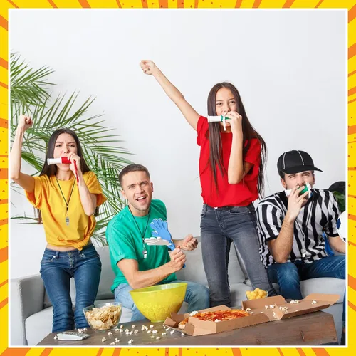 Vista 6 de Wettarn Conjunto de disfraz oficial de árbitro para hombre, camisa de árbitro, sombrero de árbitro, silbato con cordón, tarjetas de bandera