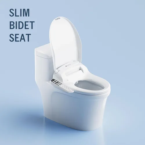 Vista 6 de Lotus Hygiene Systems ATS-500. Asiento para inodoro con tapa inteligente, climatizada con temperatura regulable. Color blanco.