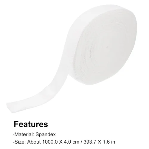 Vista 2 de Breathable Elastic Tubular Spandex Bandage Wrap 10m White Cotton Stockinette High Elasticity Compression Net for Wound Care and Injury Assistance