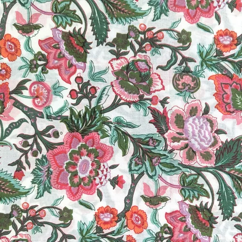 Vista 18 de AVKA Studio Tela con Estampado de Bloques a Mano por Yarda - PRECORTADA 1 Yarda 42 Pulgadas de Ancho - Material 100% Algodón - Patrón Paisley Beige