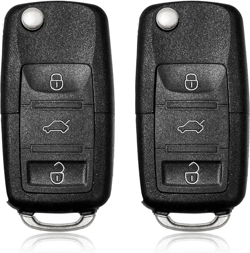2 Keylessbest Reemplazo para Volkswagen Beetle Golf Jetta Passat 2002 2003 2004 2005 2006 Control remoto 1J0-959-753-DC 4 botones 315MHz