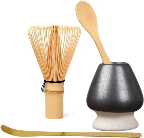 Vista 11 de Matcha Tools, soporte para batidor de matcha, soporte para batidor de Matcha Chasen, soporte de cerámica, cuenco de matcha, inicio de ceremonia