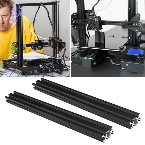 Vista 7 de 4 piezas de extrusión de aluminio 2040 de 16 pulgadas, riel lineal de extrusión de perfil de aluminio, aleación de aluminio de extrusión de aluminio