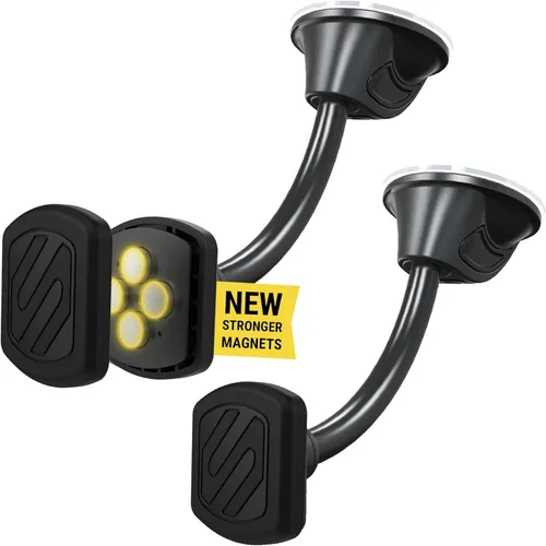 Vista 15 de Scosche MXWDL Soporte Magnético para Teléfono Celular de Coche, Soporte de Teléfono con Ventosa para Tablero/Parabrisas de Coche con Imán Extra