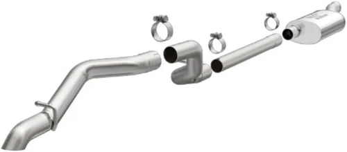Vista 2 de Sistema de escape MagnaFlow Performance 19386: Cat-Back, Rock Crawler Series, para Jeep Wrangler 2018-2023, estilo de salida trasera recta