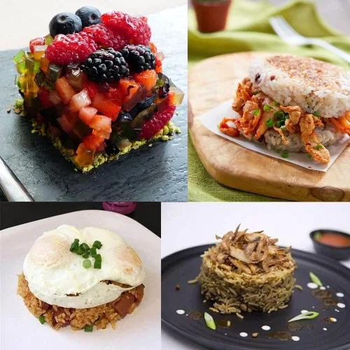 Vista 7 de DATANYA Paquete de 9 moldes para anillos de pastel de 3.15 pulgadas con collares de pastel de 3 pulgadas, anillos de comida de acero inoxidable