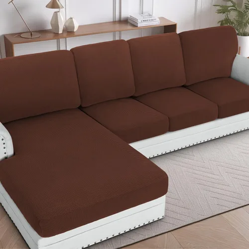Vista 45 de H.VERSAILTEX Fundas para sofá seccional, 1 pieza, funda para diván en forma de L, funda de cojín separada para sofá seccional izquierdo y derecho