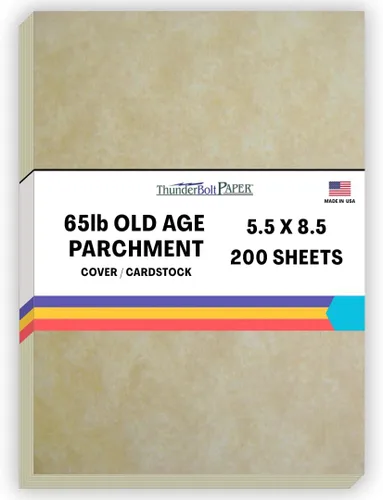 Vista 36 de The Pulp Process - 50 hojas de papel de cubierta de pergamino de edad de 65 libras, 3 x 5 pulgadas, peso de cartulina, hojas de colores de 3 x 5