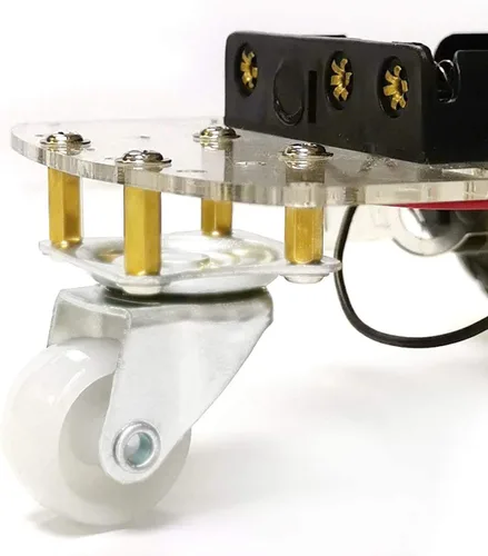 Vista 5 de YIKESHU Kit de chasis de robot inteligente 2WD, auto inteligente robot con codificador de velocidad, caja de batería, kit de robótica de 2 ruedas