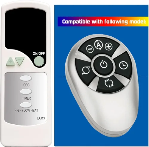 Control remoto de repuesto para ventilador de pedestal digital de cerámica Lasko 5126 5129 6350 6356 6367 5395 753500 5338 5355 5365