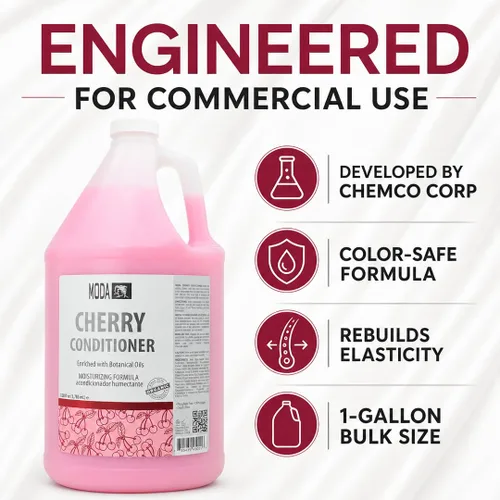 Vista 7 de MODA Cherry Bulk Salon Conditioner Premium Back-Bar & Amenity Treatment Salon-Grade Luxury at Commercial Scale A 'set it and forget it' Solución