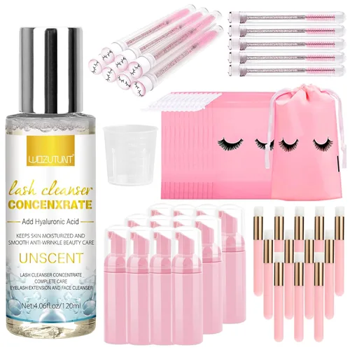 Vista 10 de 4.06 onzas líquidas de champú concentrado para extensiones de pestañas, limpiador de pestañas, concentrado de extensiones de pestañas, concentrado