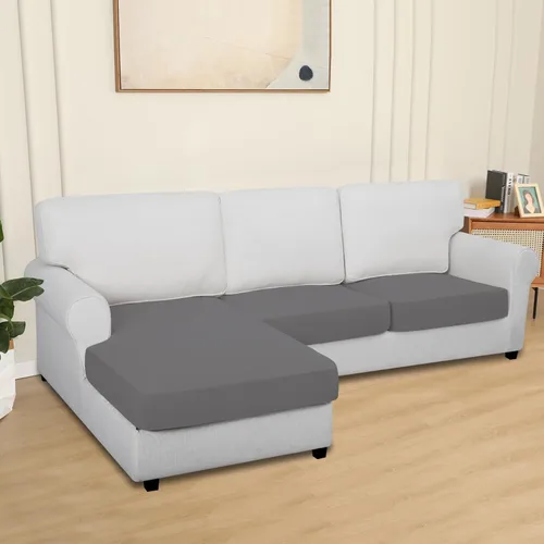 Vista 2 de Easy-Going Fundas de cojín 100% impermeables de 3 piezas para sofá, seccional izquierdo y derecho en forma de L, funda antideslizante para sofá, 2