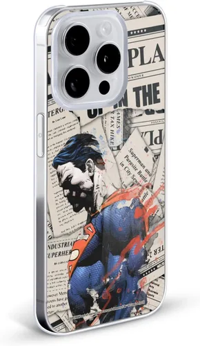 Vista 2 de Head Case Designs Funda rígida con licencia oficial de Superman DC Comics Newspaper 80th Anniversary compatible con Apple iPhone 11