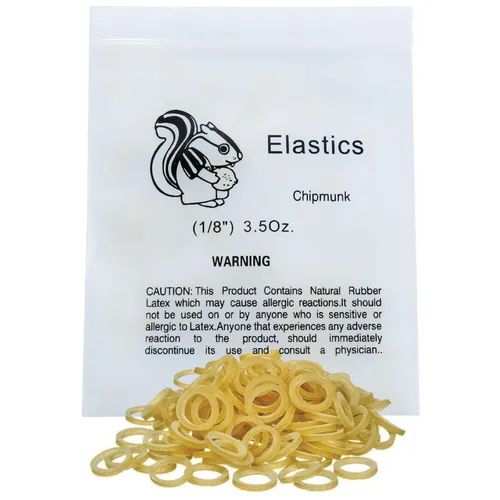 Vista 17 de Paquete de 100 elásticos de ortodoncia, bandas de goma dental, bandas elásticas intraorales Red Fox (pesado, 6.5 oz, 1/4'')