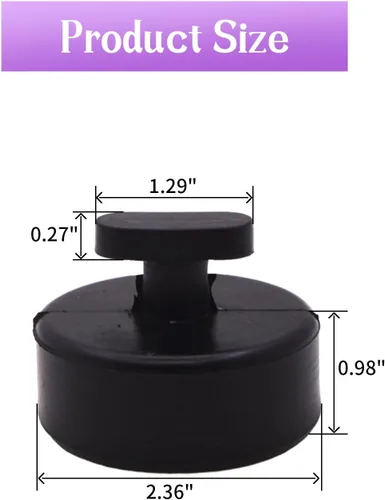 Vista 3 de Adaptador de almohadilla de elevación de gato de goma compatible con Chevrolet Corvette C5 C6 C7 C8 GS Z Jack Lift Point Pad Adapter (negro)