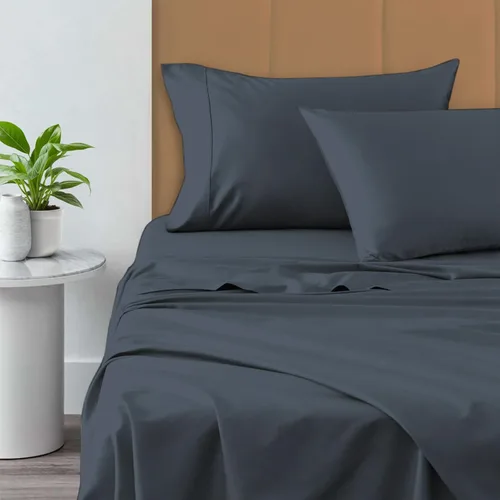 Vista 57 de Pizuna Sábanas de algodón puro 100% de tamaño individual, 800 hilos de algodón de fibra larga con bolsillo profundo de 15 pulgadas