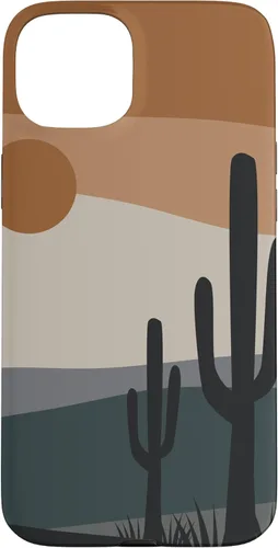 Vista 9 de Funda bohemia para iPhone 11 Pro Max con diseño de cactus del desierto terracota del suroeste