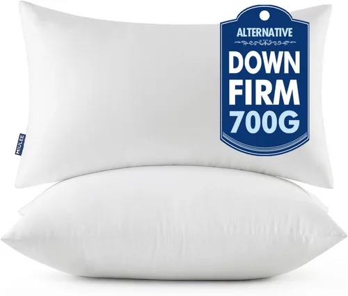 Vista 23 de MIULEE - Rellenos de almohadas decorativas, 14x36 pulgadas con relleno de fibra virgen 100% para cama y sofá