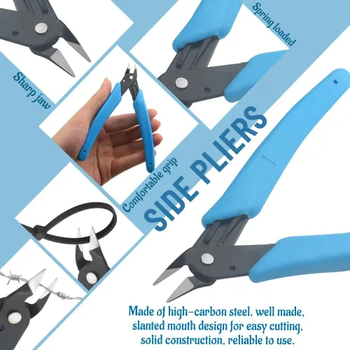 Vista 3 de WMYCONGCONG Kit de herramientas de modelado de 8 piezas, herramientas básicas, kit de herramientas de construcción para edificios Gundam, coches