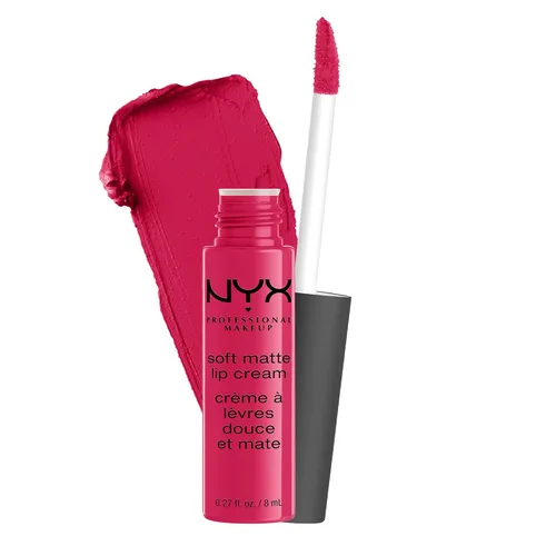Vista 27 de NYX PROFESSIONAL MAKEUP Crema labial suave mate, lápiz labial líquido ligero - Budapest (Mauva profunda con matiz rojo)