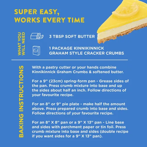 Vista 3 de Kinnikinnick - Migas estilo Graham - Sin gluten, amigables con alergias, veganas, migas de galleta Graham - Caja de 10.5 oz