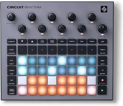 Novation Circuit Rhythm: Sampler y groovebox con ocho pistas de muestras para crear y realizar beats