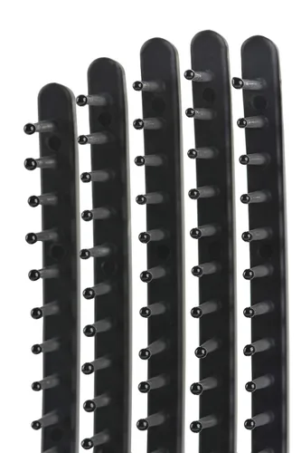 Vista 5 de Mini cepillo Tangle Buster de alta calidad, cerdas de nailon suave, mango de goma ergonómico largo y duradero, ideal para cabello húmedo y seco