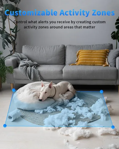 Vista 10 de Cámaras 5G/2.4G para seguridad en el hogar, cámaras 2K para el hogar para interiores con detección de movimiento AI, visión nocturna, audio de 2