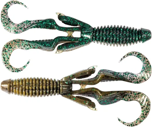 Vista 2 de Z-Man GR45-268PK4 Gremlin, 4.5" California Craw, paquete de 4