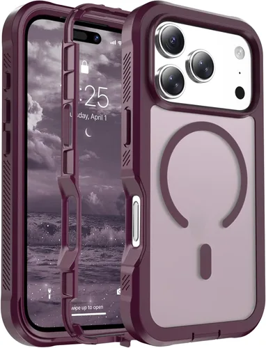 Vista 72 de jaroco - Funda magnética compatible con MagSafe para iPhone 11 de 6.1 pulgadas; protección de grado militar contra caídas, de doble capa, Blanco