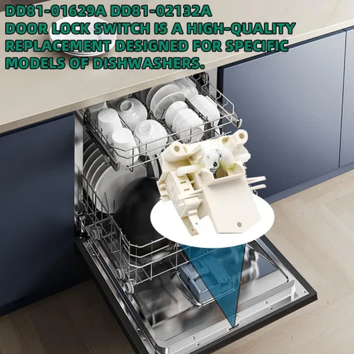 Vista 4 de 【 Actualizado 】DD81-02132A / DD81-01629A Pestillo de Bloqueo del Interruptor de Puerta de Lavavajillas Compatible con Modelos de Lavavajillas