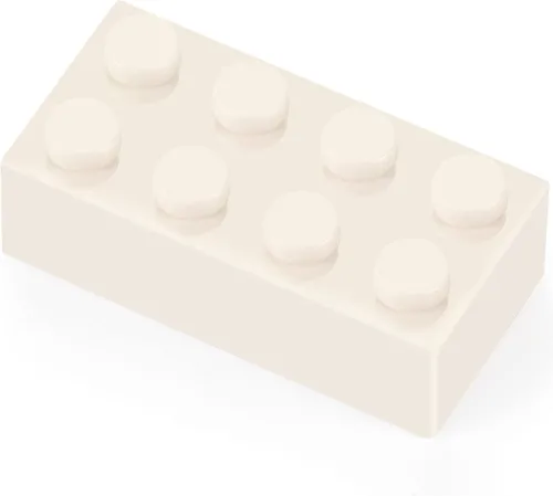 Vista 2 de Feleph 320 piezas de ladrillos blancos de 2 x 4, bloques de construcción clásicos, juego creativo, accesorios de juguete combinados con 3001 marcas