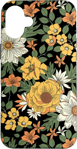 Vista 22 de iPhone 16 Yellow Wildflower Summer Flowers Botanical Graphic Floral Case