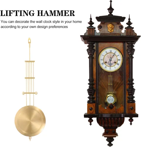 Vista 7 de Yardwe Mecanismo de movimiento de reloj de péndulo de repuesto de piezas de repuesto, kit de reloj de piezas de reloj para reparación de reloj