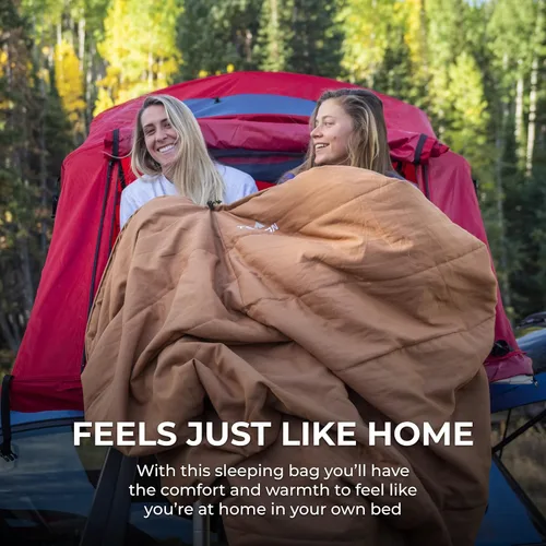 Vista 8 de TETON Sports Deer Hunter Sleeping Bag, Warm and Comfortable Camping Sleeping Bag, Teton Tough Canvas Shell for Camping, Hunting, and Cold Weather