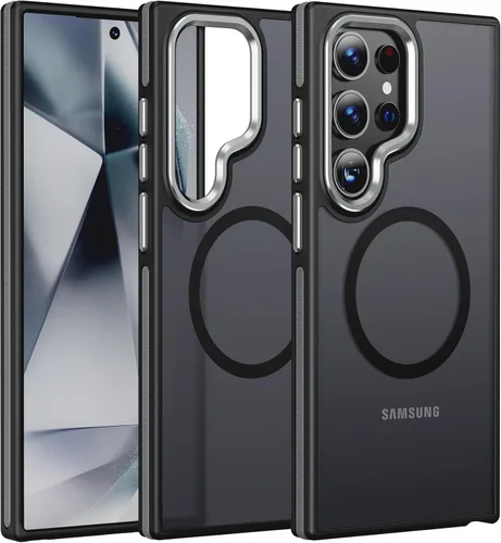 Vista 9 de JAME Funda para Samsung Galaxy S24 Ultra, [Compatible con Magsafe] [Protección de Grado Militar] [Agarre Antideslizante] Magnífico Bisel Protector
