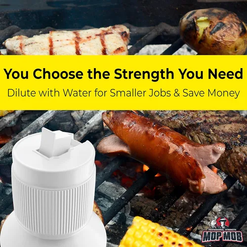 Vista 6 de Limpiador comercial para parrilla y horno, concentrado de 32 onzas, 1 paquete. Solución desengrasante de acción rápida resistente que elimina