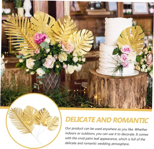 Vista 4 de Hojas de simulación 20 piezas de hojas de Monstera artificiales para decoración interior y exterior arreglo floral